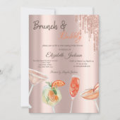 Glitter Drips Cocktails Brunch & Bubbly Kaart (Voorkant)