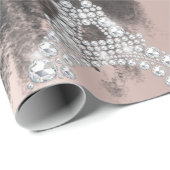 Glitter Drips,Dress,Eiffel Tower Sweet 16 Cadeaupapier (Rol Hoek)