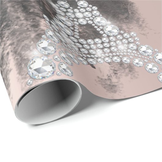 Glitter Drips,Dress,Eiffel Tower Sweet 16 Cadeaupapier (Rol Hoek)