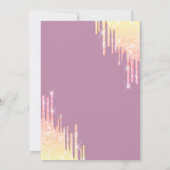  Glitter Drips Light Blue Sweet 16   Kaart (Achterkant)