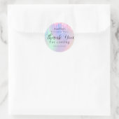 Glitter Drips Script Pensioen Dank U Favor Ronde Sticker (Tas)