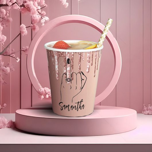 Glitter Drivers Bridal | Bachelorette Party Ring Papieren Bekers