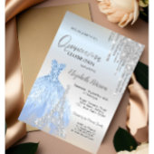 Glitter Drivers, Dress, Eiffeltoren Quinceañera Kaart