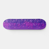 Glitter droogt Paarse roze Persoonlijk Skateboard (Horizontaal)