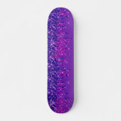 Glitter droogt Paarse roze Persoonlijk Skateboard (Voorkant)