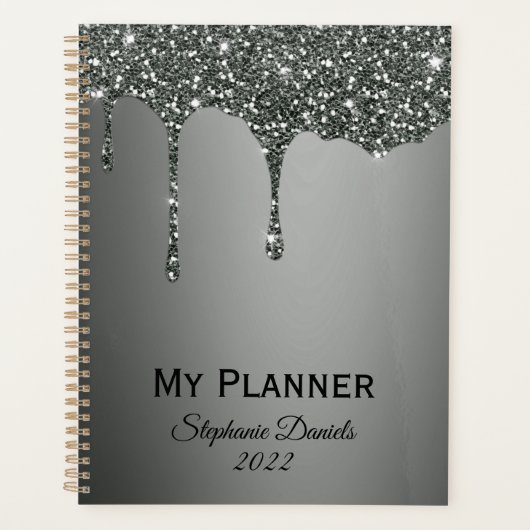 Glitter Druipende Verf Planner (Voorkant)