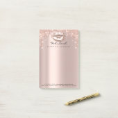 Glitter druist roze roze Benaming makreel Post-it® Notes (Op bureau)