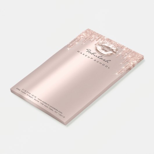 Glitter druist roze roze Benaming makreel Post-it® Notes (Schuin)