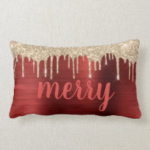 Glitter drukt kerstrood metaal-typografie op