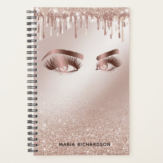 Glitter Druppels Make-up Wenkbrauw Eyes Lashes Roo Planner (Voorkant)