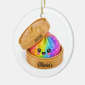 Glitter Dumpling Ornament Bamboe Stoommand 2026 (Links)