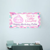 Glitter Dumpling Verjaardagsbanner Spandoek (Beurs)