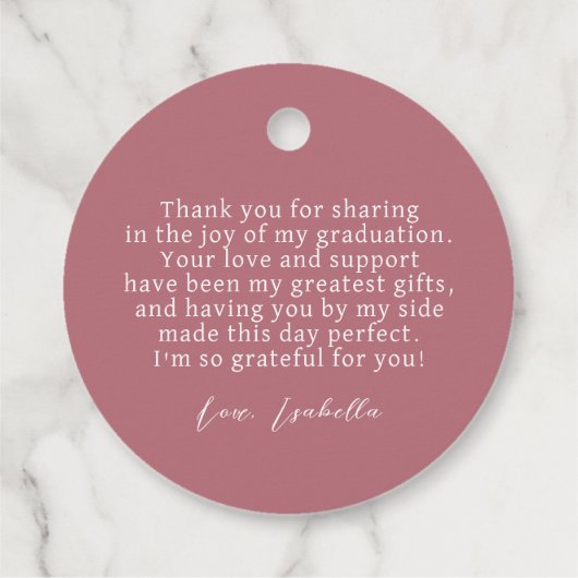 Glitter Dust Confetti Afstuderen Bedankt Bedankjes Labels (Achterkant)