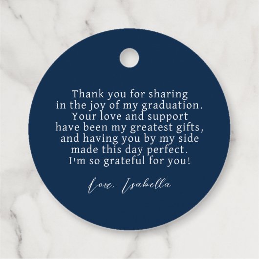 Glitter Dust Confetti Afstuderen Bedankt Bedankjes Labels (Achterkant)