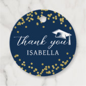 Glitter Dust Confetti Afstuderen Bedankt Bedankjes Labels (Voorkant)