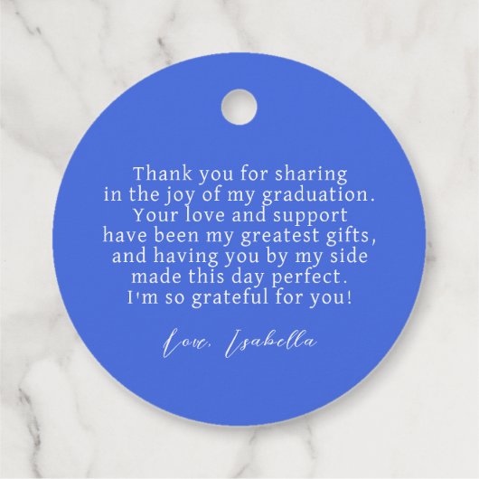 Glitter Dust Confetti Afstuderen Bedankt Bedankjes Labels (Achterkant)