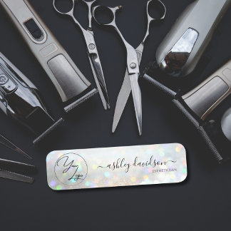 Glitter Dust Glam Business Logo Naam Tag