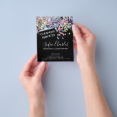 Glitter Dust Maid Cleaning House Black Flyer (Hand)