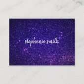 Glitter Dust Paars Visitekaartje (Voorkant)
