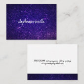 Glitter Dust Paars Visitekaartje (Voorkant / Achterkant)