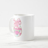 Glitter Easter Egg Coquette Bow Koffiemok (Voorkant links)