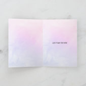 Glitter Eenhoorn Gepersonaliseerd Meisje Gelukkige Kaart (Binnen)