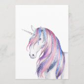 Glitter Eenhoorn Kerst Baby shower Moeder Advies (Achterkant)