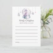 Glitter Eenhoorn Kerst Baby shower Moeder Advies (Staand voorkant)