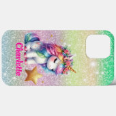 Glitter eenhoorn magische ster Case-Mate iPhone case (Achterkant (horizontaal))