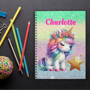 Glitter eenhoorn magische ster  notitieboek
