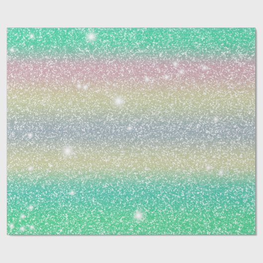 Glitter Eenhoorn Textuur Cadeaupapier (Vlak)