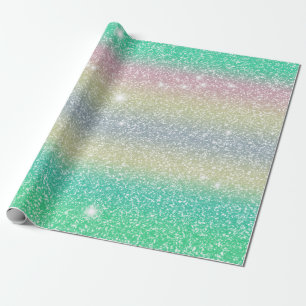 Glitter Eenhoorn Textuur Cadeaupapier