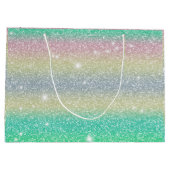 Glitter Eenhoorn Textuur Groot Cadeauzakje (Achterkant)