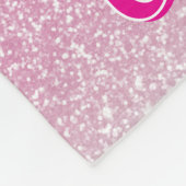 Glitter eenhoorn weide wilde bloemen fleece deken (Hoek)