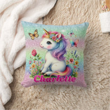 Glitter eenhoorn weide wilde bloemen
