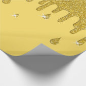 Glitter-effect en spaarpjes uitstrijken cadeaupapier (Hoek)