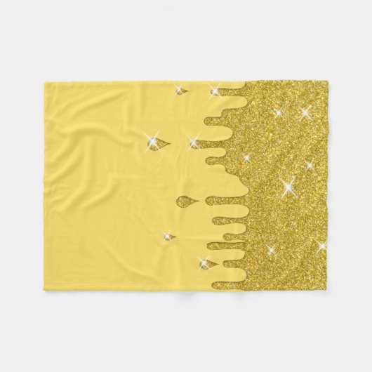 Glitter-effect en spaarpjes uitstrijken fleece deken (Voorkant (Horizontaal))