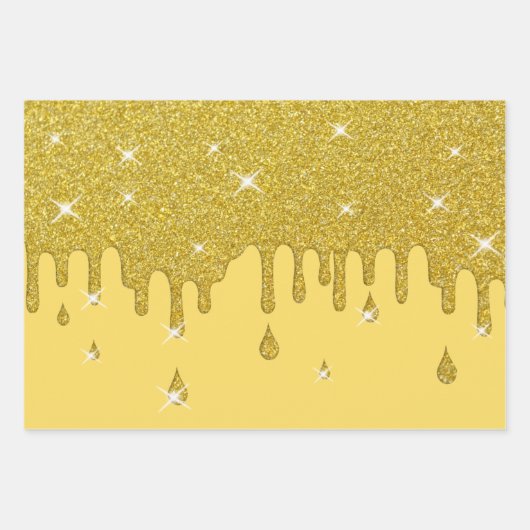 Glitter-effect en spaarpjes uitstrijken inpakpapier vel (Voorkant 2)