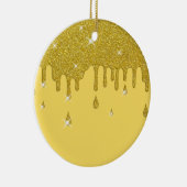 Glitter-effect en spaarpjes uitstrijken keramisch ornament (Rechts)