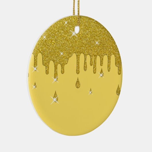 Glitter-effect en spaarpjes uitstrijken keramisch ornament (Rechts)