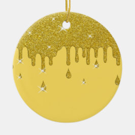 Glitter-effect en spaarpjes uitstrijken keramisch ornament