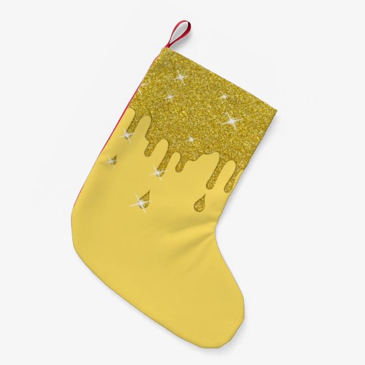 Glitter-effect en spaarpjes uitstrijken kleine kerstsok (Voorkant (Hangend))