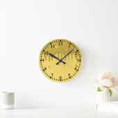 Glitter-effect en spaarpjes uitstrijken ronde klok (Huis)