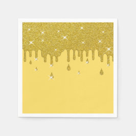 Glitter-effect en spaarpjes uitstrijken servet