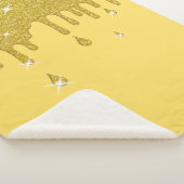 Glitter-effect en spaarpjes uitstrijken sherpa deken (3/4)