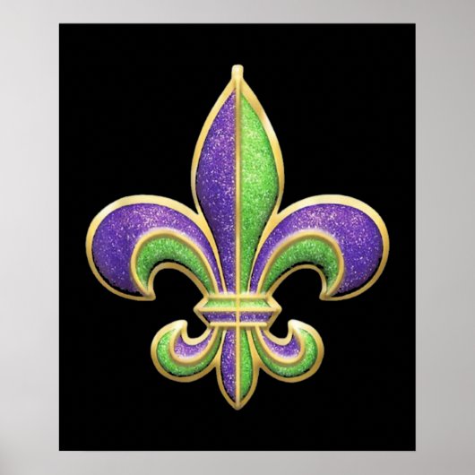 Glitter Effect Mardi Gras 2022 Poster (Voorkant)