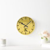 Glitter-effect op maat van gepersonaliseerd uitstr ronde klok (Huis)