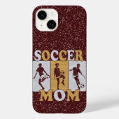 Glitter Effect van Voetbal-mam Case-Mate iPhone Case (Achterkant)