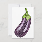 Glitter Eggplant Bedankkaart (Voorkant)