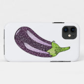 Glitter Eggplant Case-Mate iPhone Case (Achterkant (horizontaal))